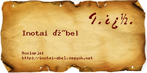 Inotai Ábel névjegykártya