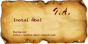 Inotai Ábel névjegykártya